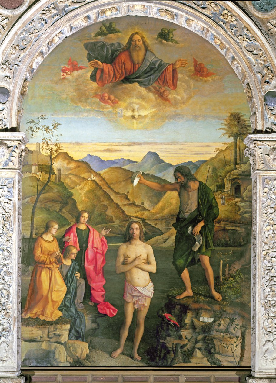 Chrzest Chrystusa, Ołtarz św. autorstwa Giovanni Bellini