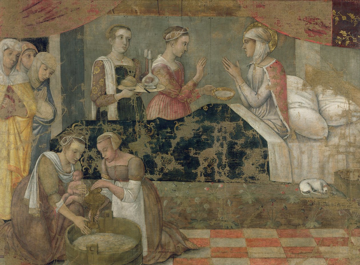 Narodziny Dziewicy (tempera na panelu) autorstwa Giovanni Bellini