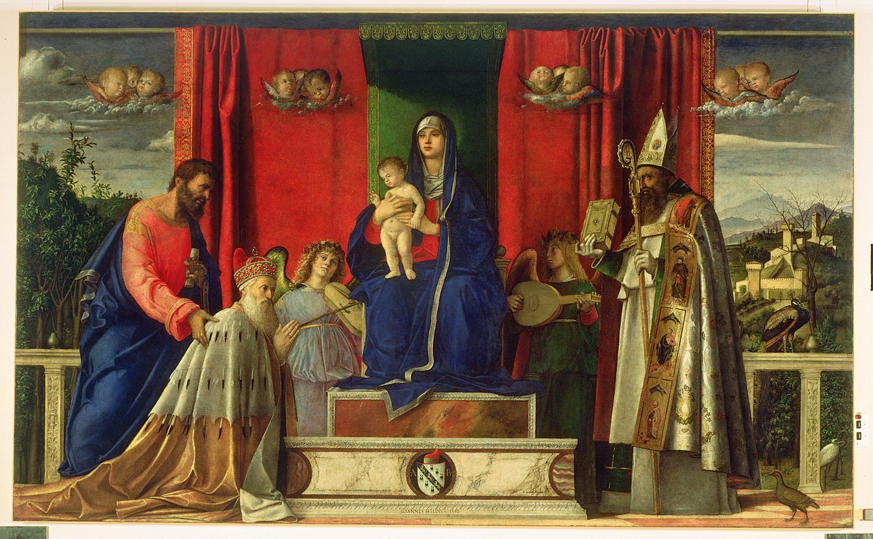 Madonna z Dzieciątkiem (Ołtarz Barbarigo) 1488 autorstwa Giovanni Bellini