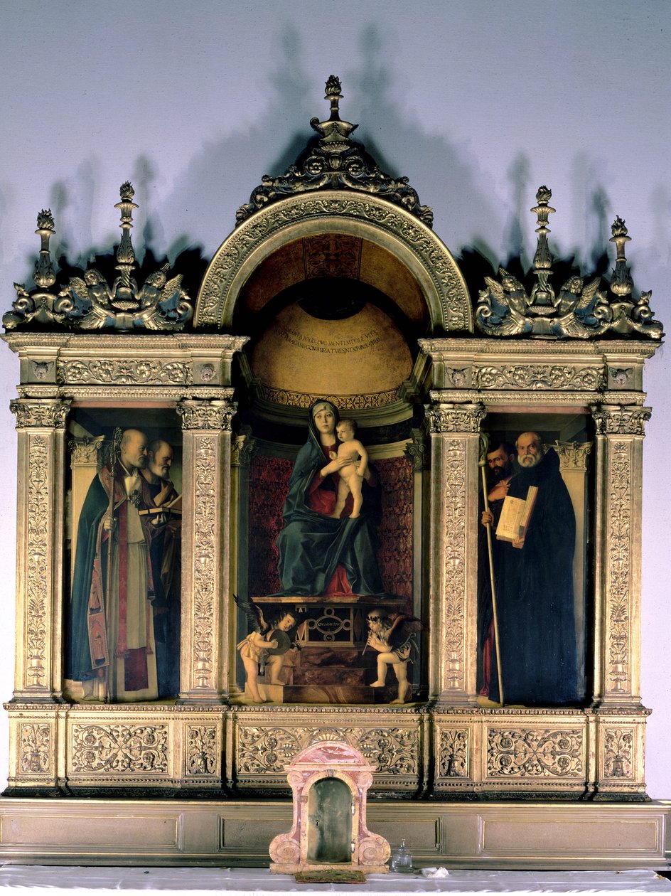Madonna z Dzieciątkiem i Świętymi (ołtarz tryptyku) autorstwa Giovanni Bellini