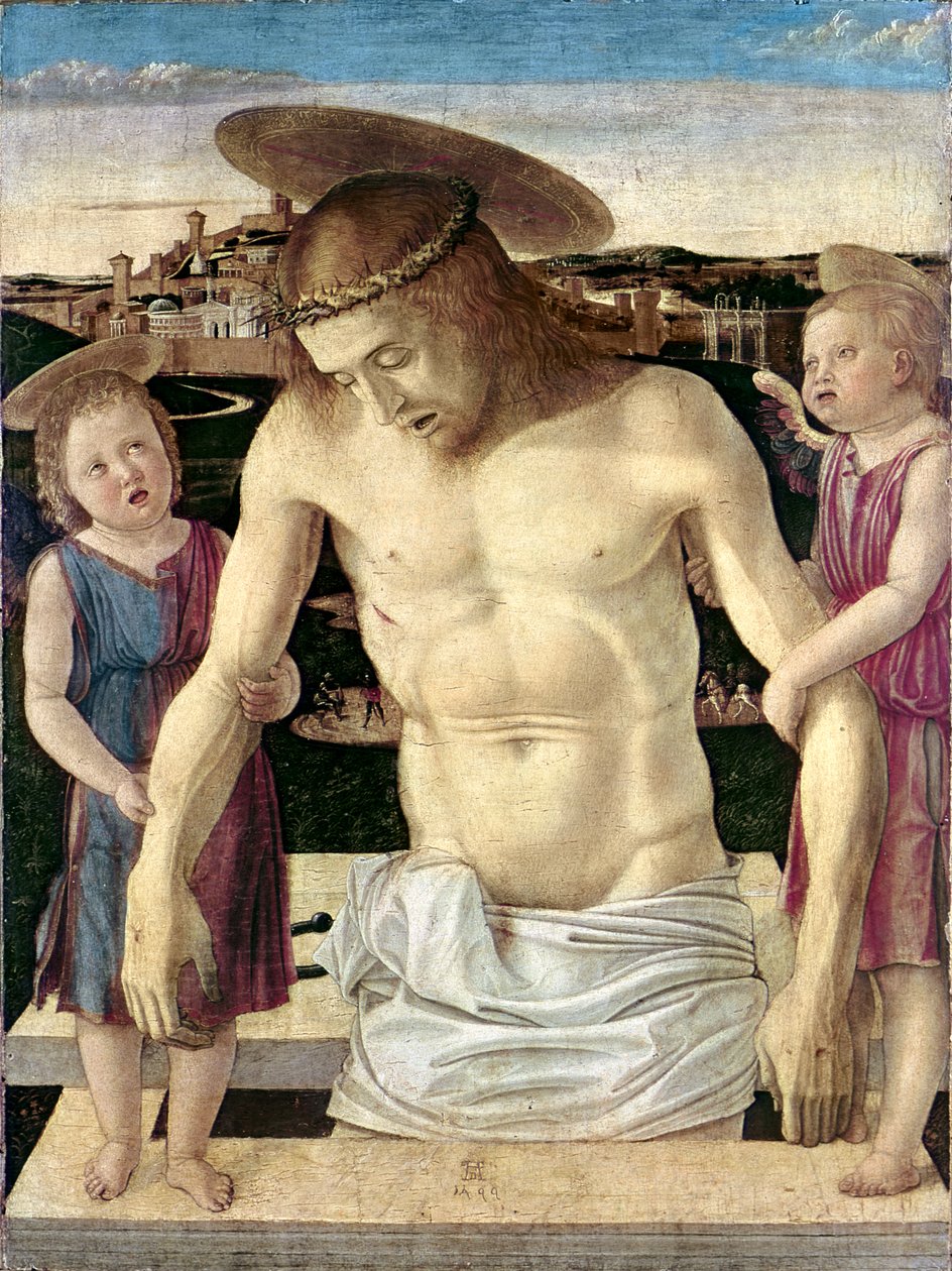 Pieta, ok.1499 (tempera na panelu) autorstwa Giovanni Bellini