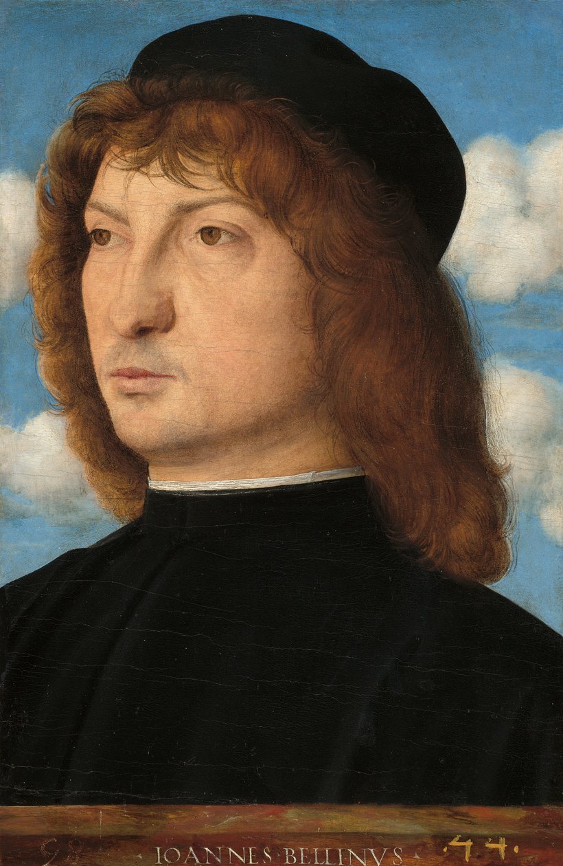 Portret dżentelmena weneckiego, ok. 1500 (olej na panelu przeniesiony na panel) autorstwa Giovanni Bellini