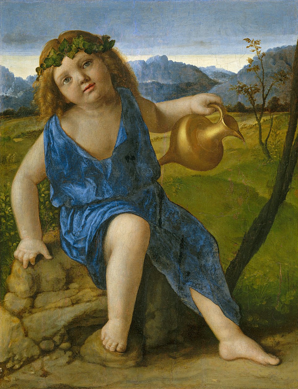 Niemowlę Bachus, ok.1505-10 autorstwa Giovanni Bellini