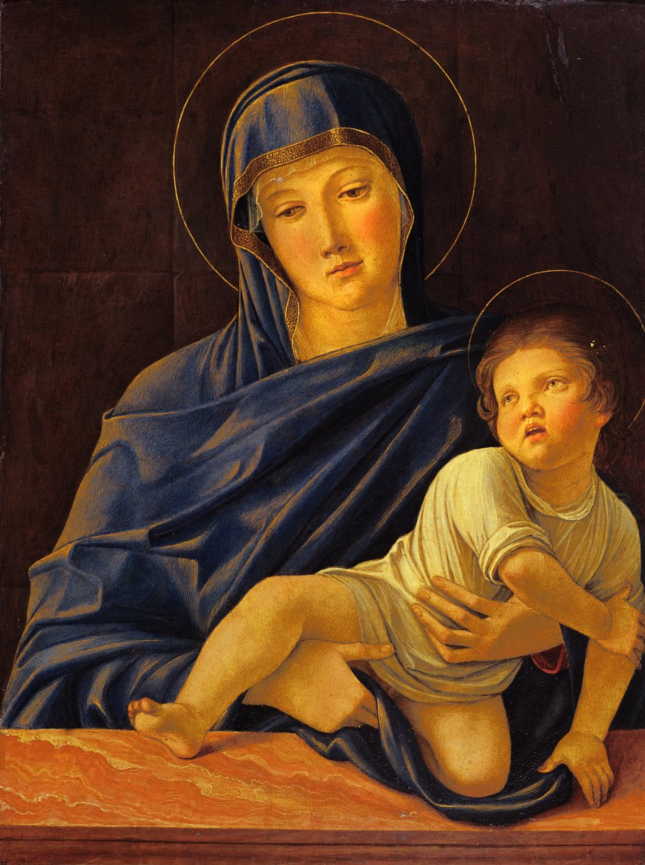 Dziewica z Dzieciątkiem, 1470-75 (tempera na panelu) autorstwa Giovanni Bellini