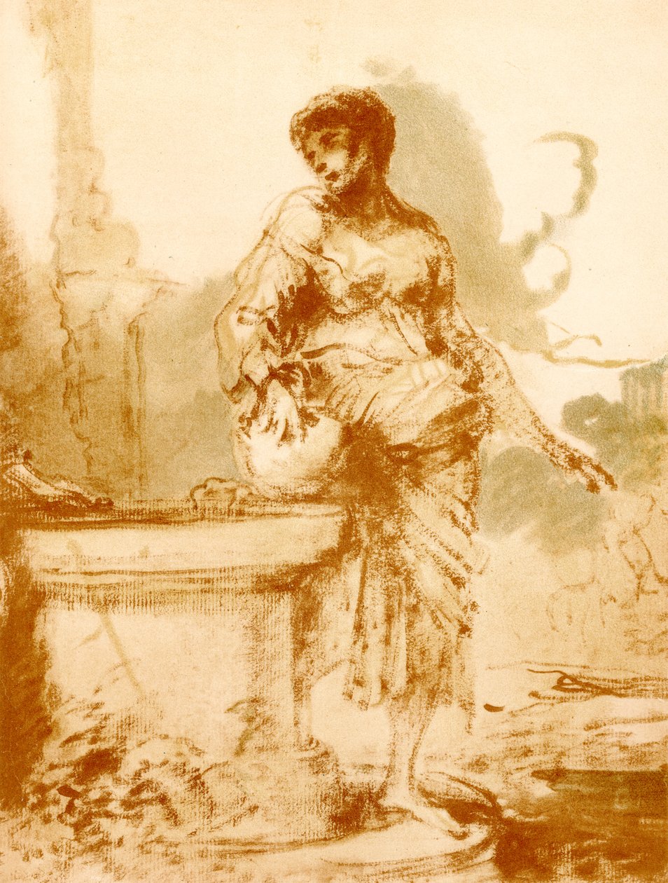 Chrystus i Samarytanka przy studni autorstwa Giovanni Benedetto Castiglione