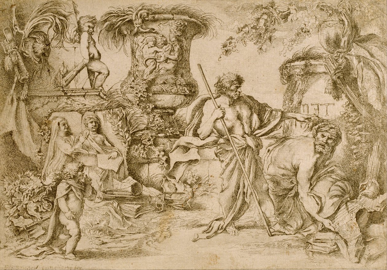 Doczesna wieczność autorstwa Giovanni Benedetto Castiglione