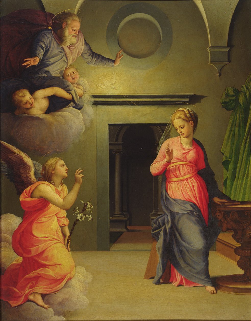 Zwiastowanie autorstwa Giovanni Bizzelli