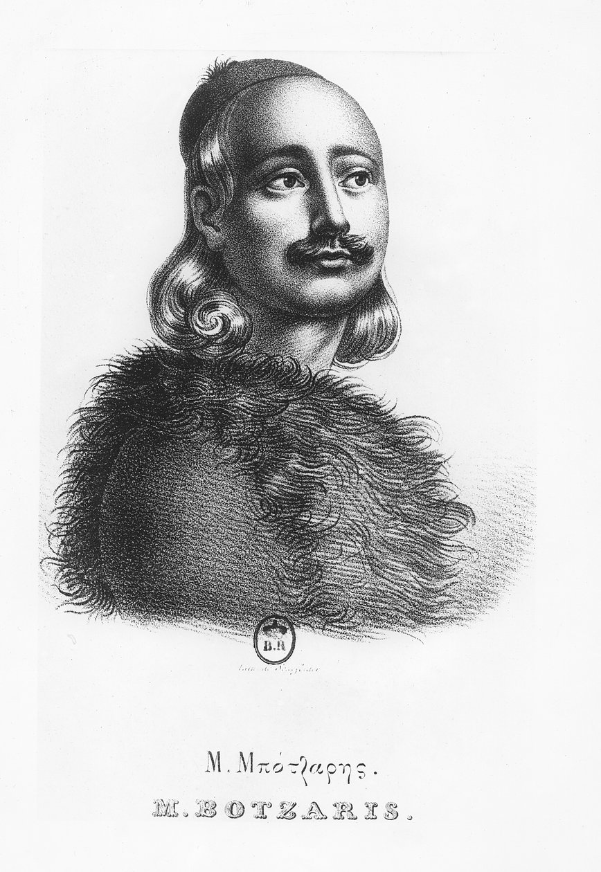 Markos Botzaris autorstwa Giovanni Boggi