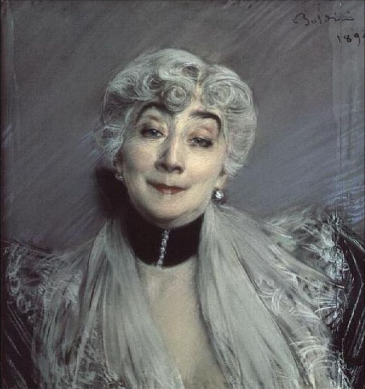 Portret hrabiny de Martel de Janville, znanej jako GypsynDeutsch: Portat von Grafin de Martel de Janville, zwanej ZigeunerinnPolski: Portet ksieznejl de Janville, zwanej Cygankan autorstwa Giovanni Boldini
