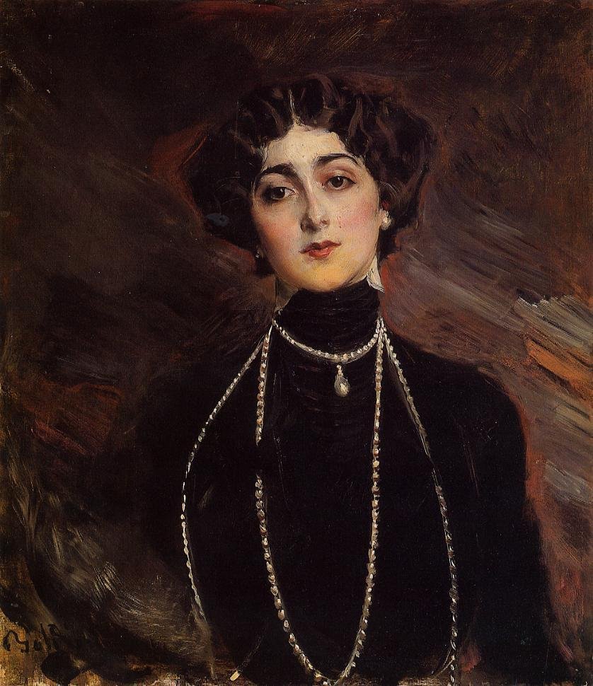 Śpiewaczka operowa Lina Cavalieri, autorstwa Giovanni Boldini