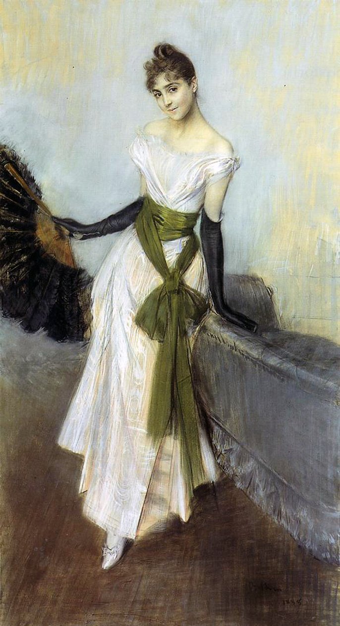 Signorina Concha de Ossa, 1888 (pastel na płótnie) autorstwa Giovanni Boldini