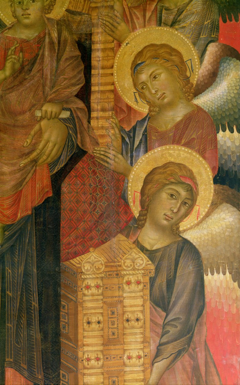 Anioły z Ołtarza Santa Trinita (patrz 31626) autorstwa Giovanni Cimabue