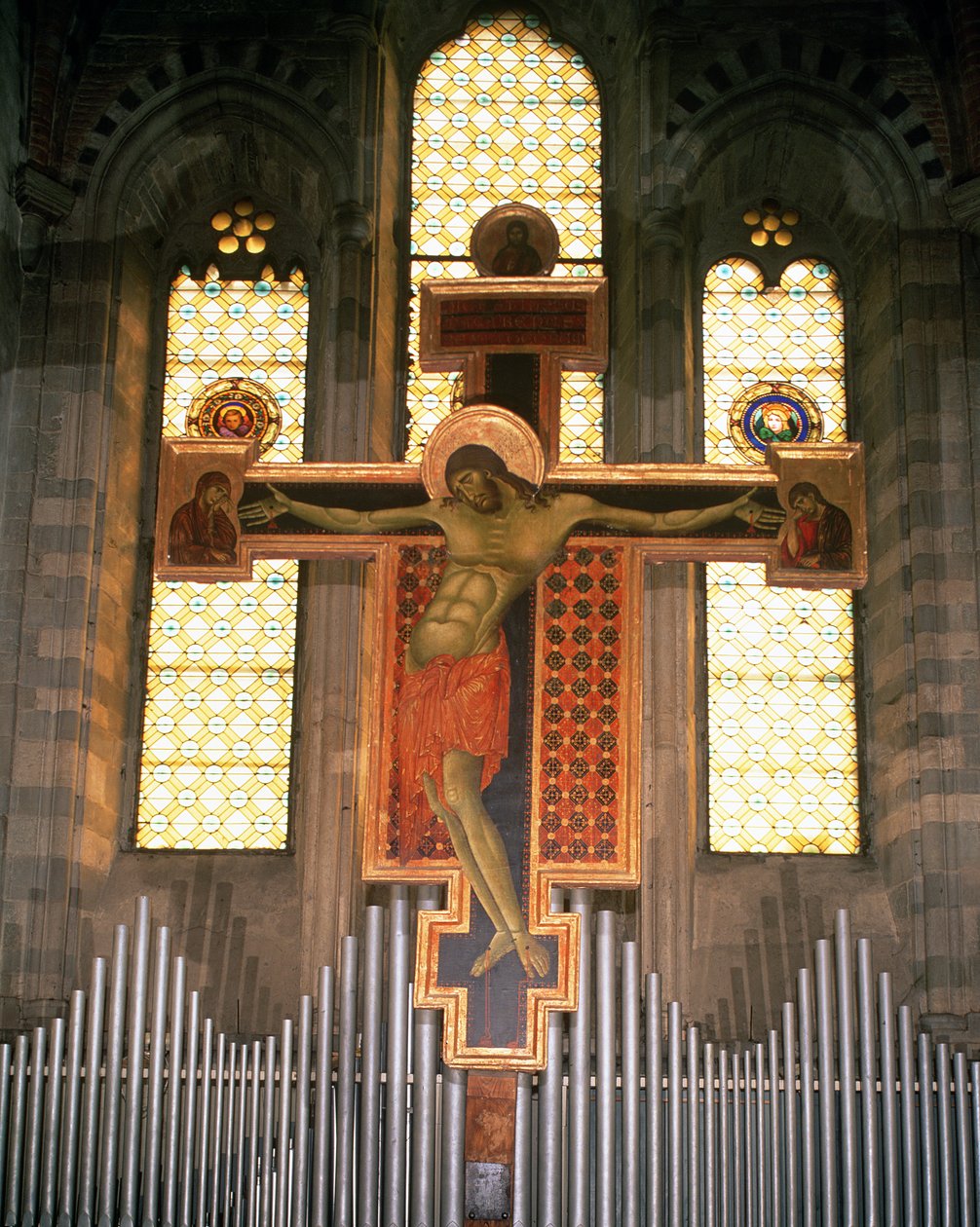 Krucyfiks (tempera na panelu) autorstwa Giovanni Cimabue