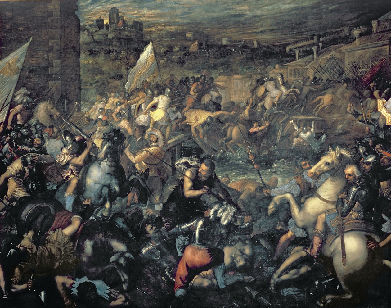 Gattamelata (Wojownik) i Wenecja zdobywająca Weronę autorstwa Giovanni Contarini