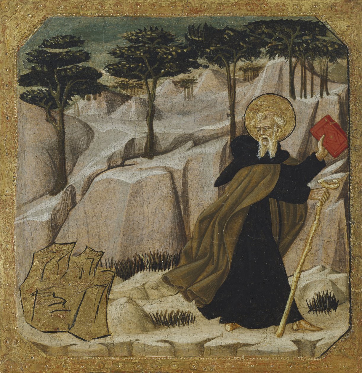 Św. Antoni opat kuszony złotem autorstwa Giovanni Di Ser Giovanni Guidi
