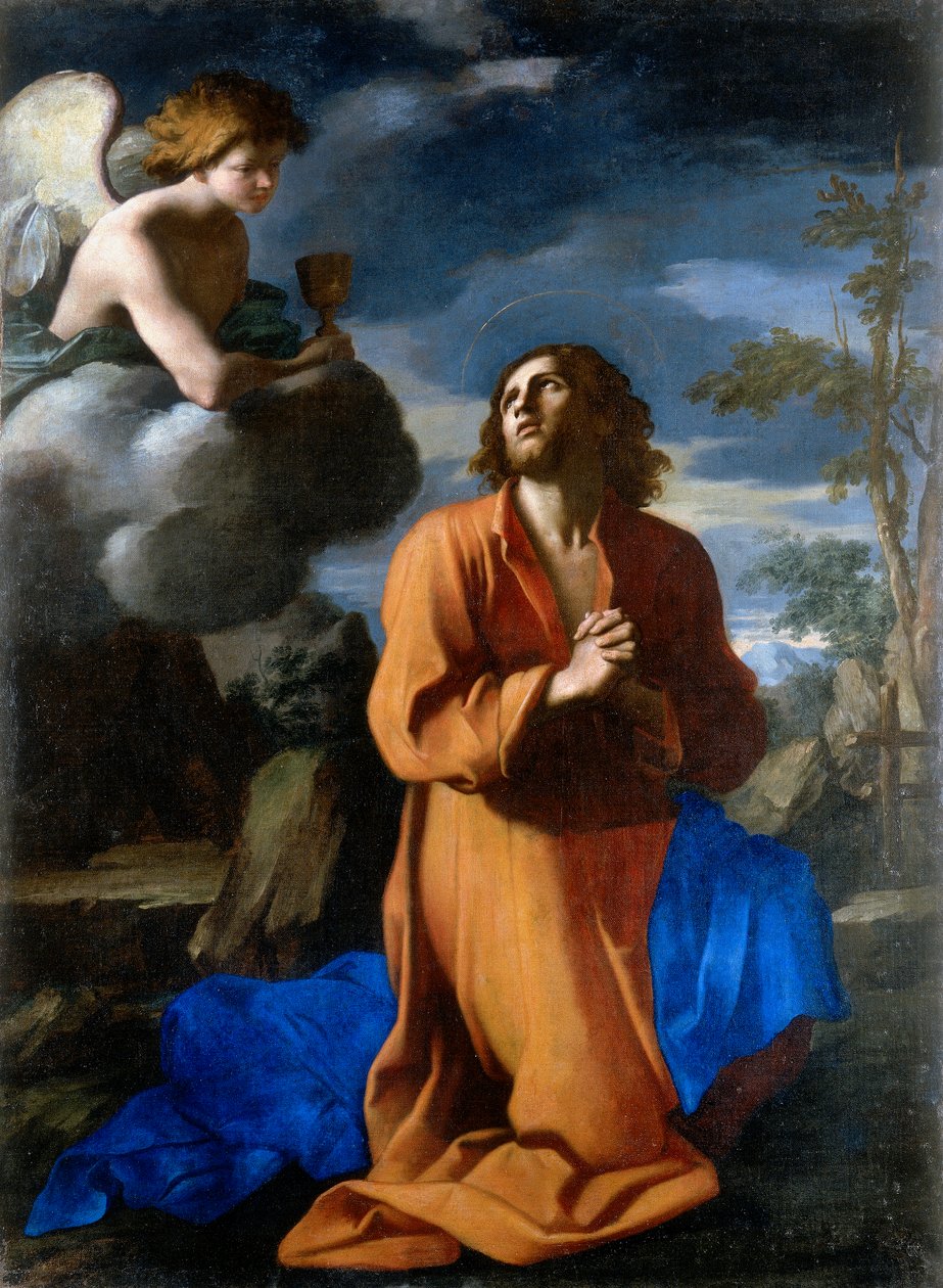 Chrystus w sadzie oliwnym. Praca Giovanniego Domenico Cerriniego autorstwa Giovanni Domenico Cerrini