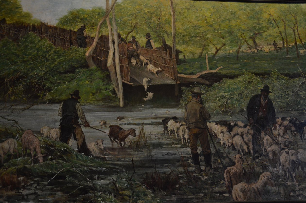 Skoki owiec autorstwa Giovanni Fattori