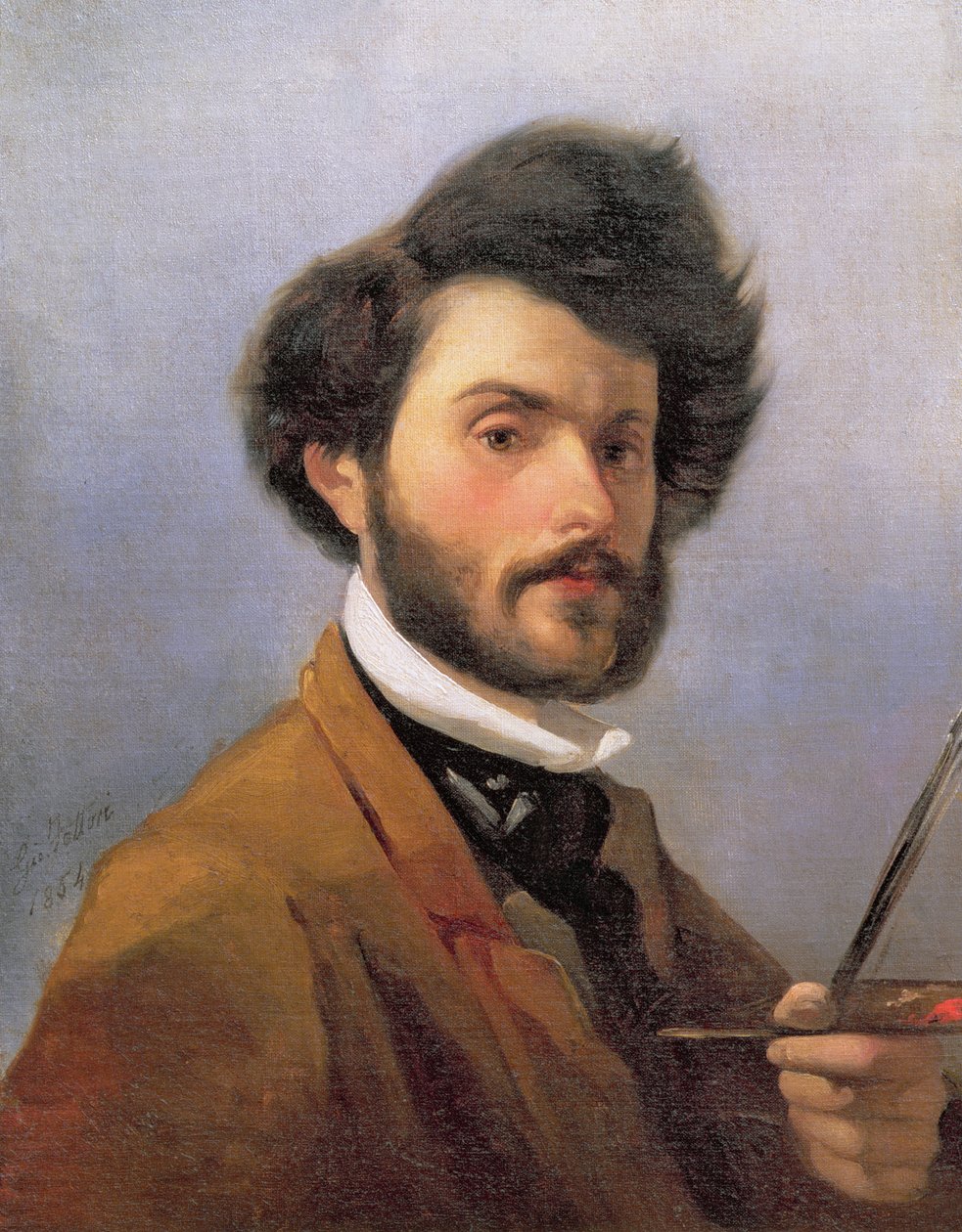 Autoportret, 1854 autorstwa Giovanni Fattori