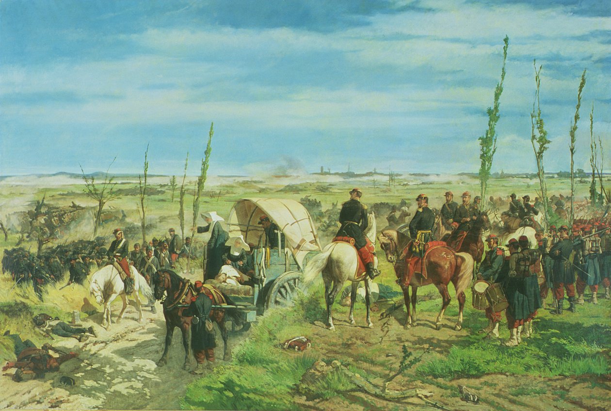 Obóz włoski w bitwie pod Magenta, czerwiec 1859 autorstwa Giovanni Fattori