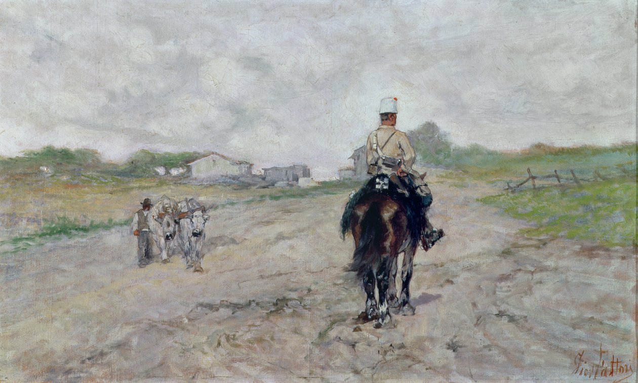 Lekki Kawalerzysta autorstwa Giovanni Fattori