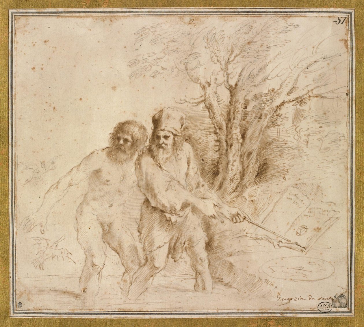 Temat astrologiczny autorstwa Giovanni Francesco Barbieri
