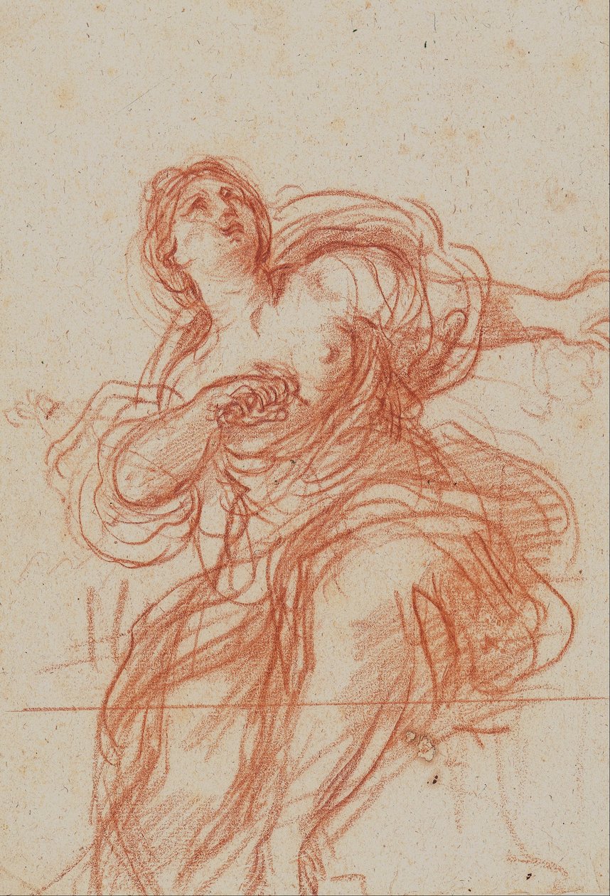 Śmierć Lukrecji autorstwa Giovanni Francesco Barbieri