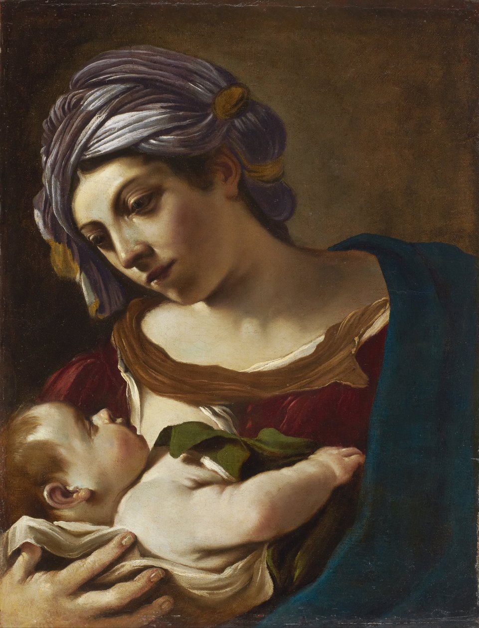Madonna z Dzieciątkiem autorstwa Giovanni Francesco Barbieri