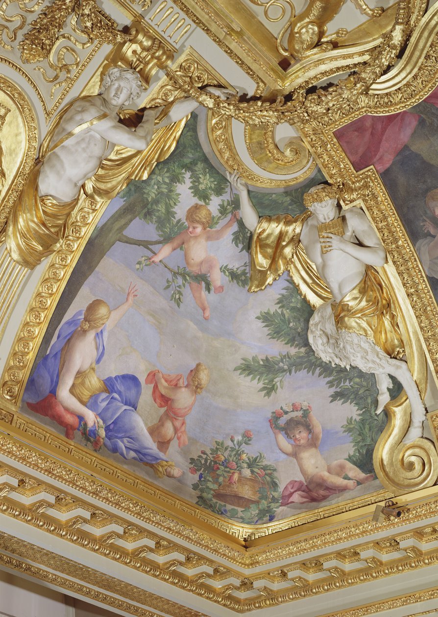 Alegoria wiosny, 1655-58 (mural) autorstwa Giovanni Francesco Romanelli
