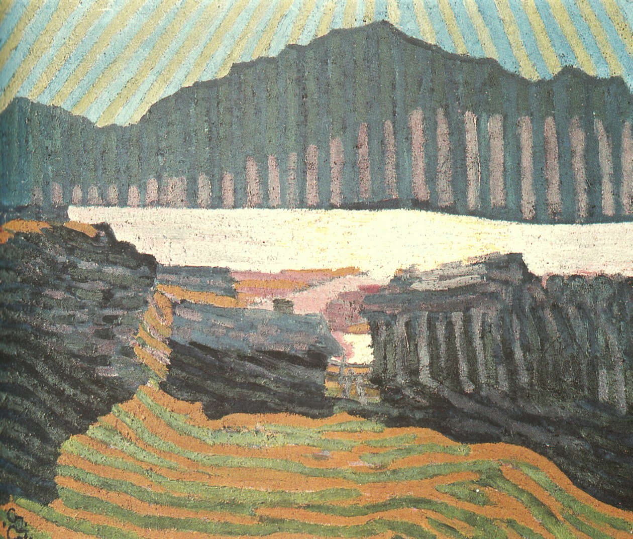 Widok na Capolago Ticino autorstwa Giovanni Giacometti