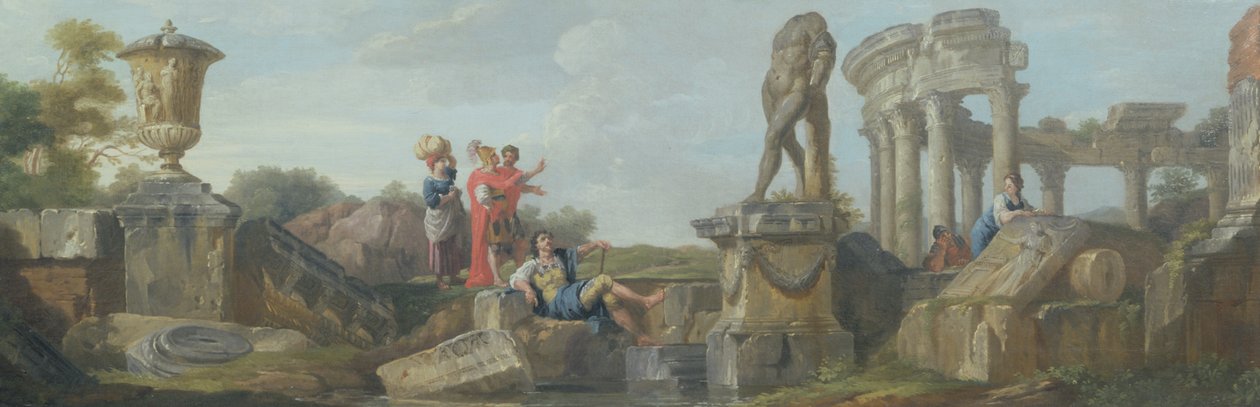 Gaius Marius kontemplujący ruiny Kartaginy autorstwa Giovanni Paolo Pannini