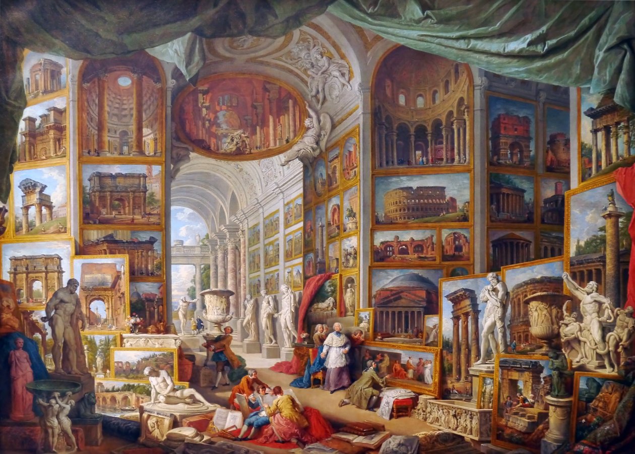 Galeria widoków starożytnego Rzymu autorstwa Giovanni Paolo Pannini