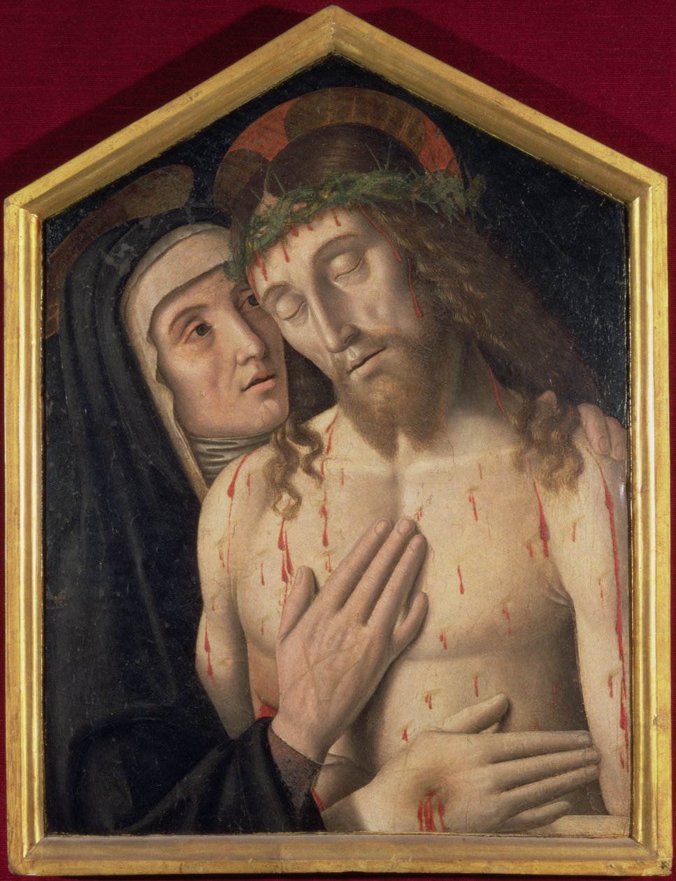 Opłakiwanie zmarłego Chrystusa autorstwa Giovanni Santi or Sanzio