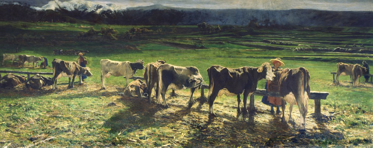 Wypas, 1886 autorstwa Giovanni Segantini