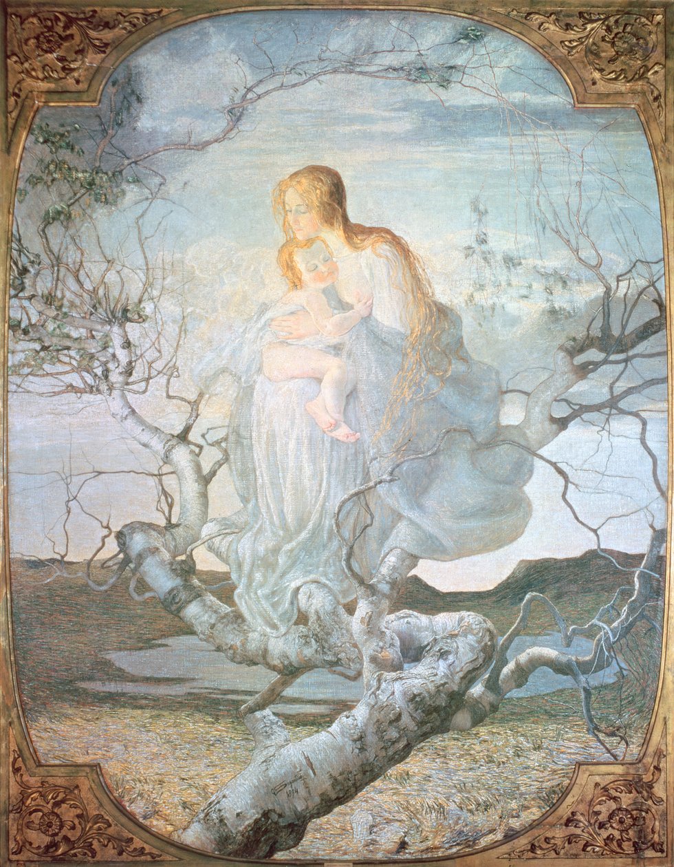 Anioł Życia, 1894 autorstwa Giovanni Segantini