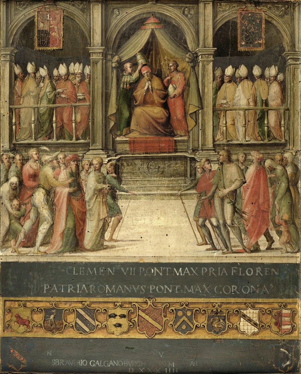 Koronacja papieża Pawła II (1417-71) 1534 autorstwa Giovanni di Lorenzo Cini