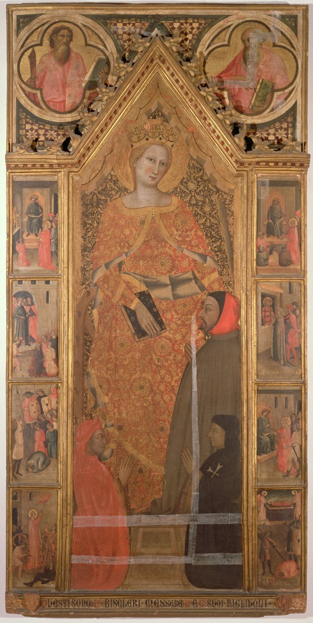 Św. Katarzyna Aleksandryjska (tempera na płycie) autorstwa Giovanni di Niccolo del Biondo