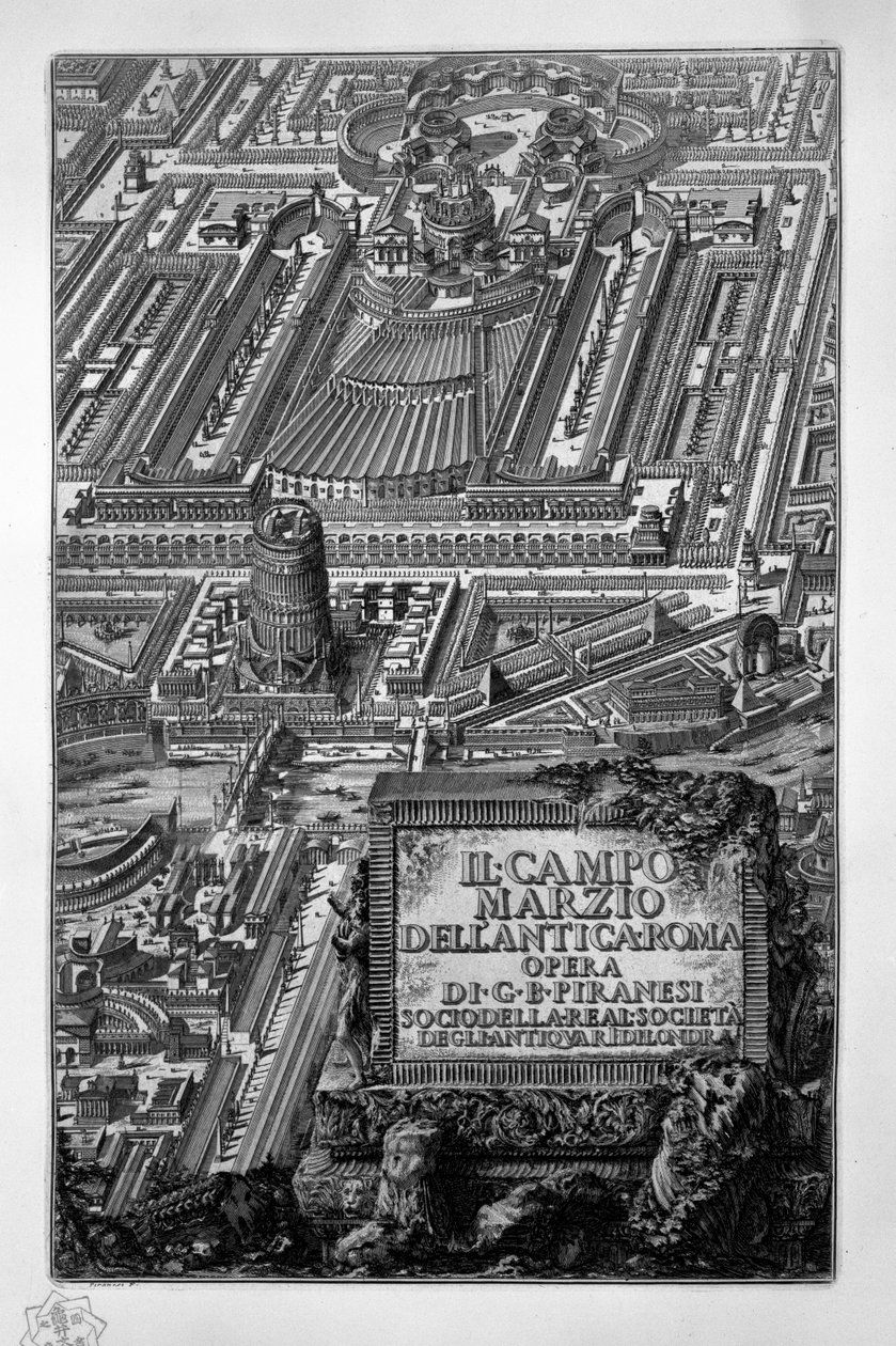 Campo Marzio autorstwa Giovanni Battista Piranesi