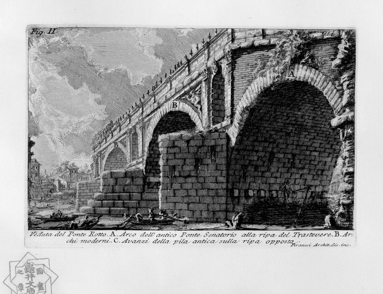 Zepsuty most autorstwa Giovanni Battista Piranesi