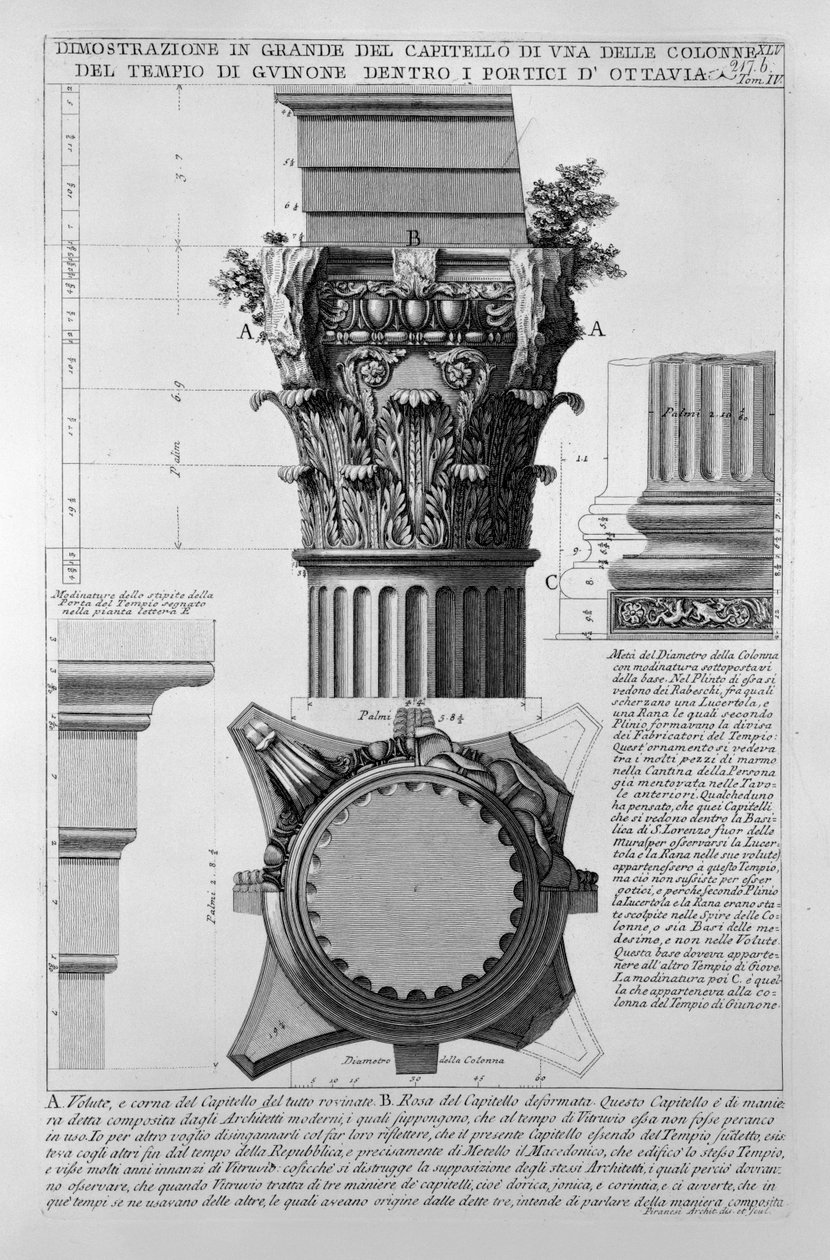 Portyk Oktawii autorstwa Giovanni Battista Piranesi