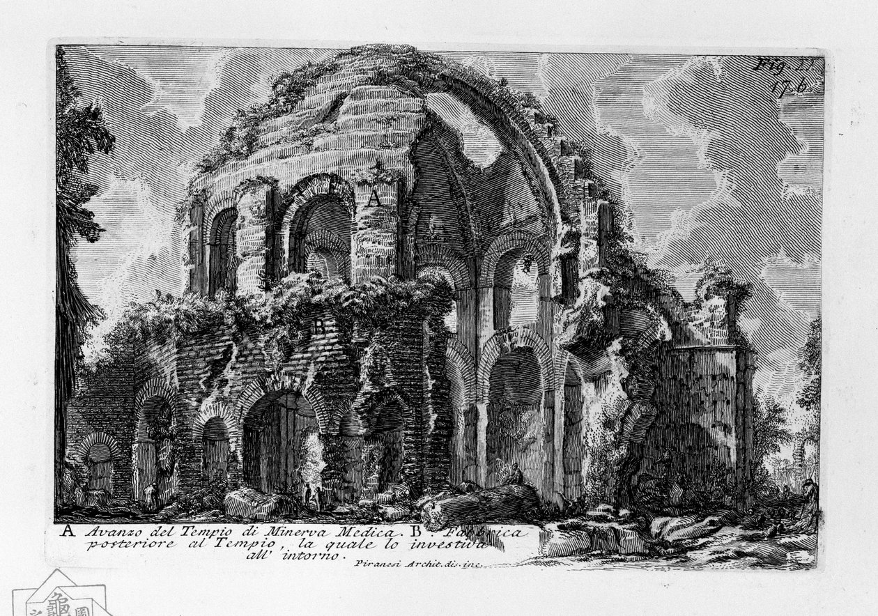Świątynia Minerwy Medica autorstwa Giovanni Battista Piranesi