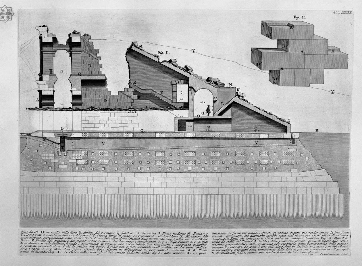 Teatr Marcellusa autorstwa Giovanni Battista Piranesi