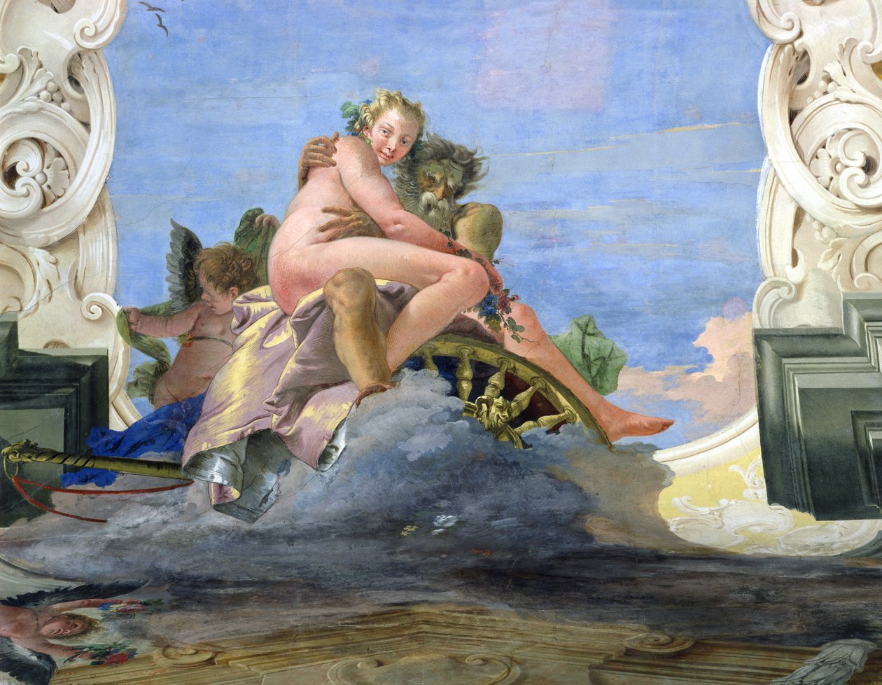 Pluton gwałcący Proserpinę autorstwa Giovanni Battista Tiepolo