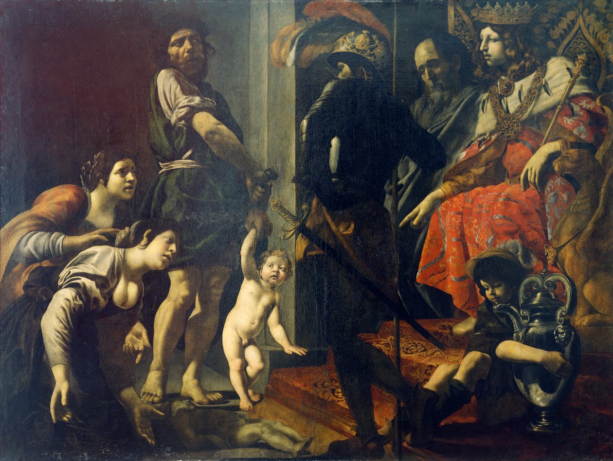 Wyrok Salomona – Giovanni Battista Caracciolo (1578-1635), olej na płótnie autorstwa Giovanni Battista Caracciolo