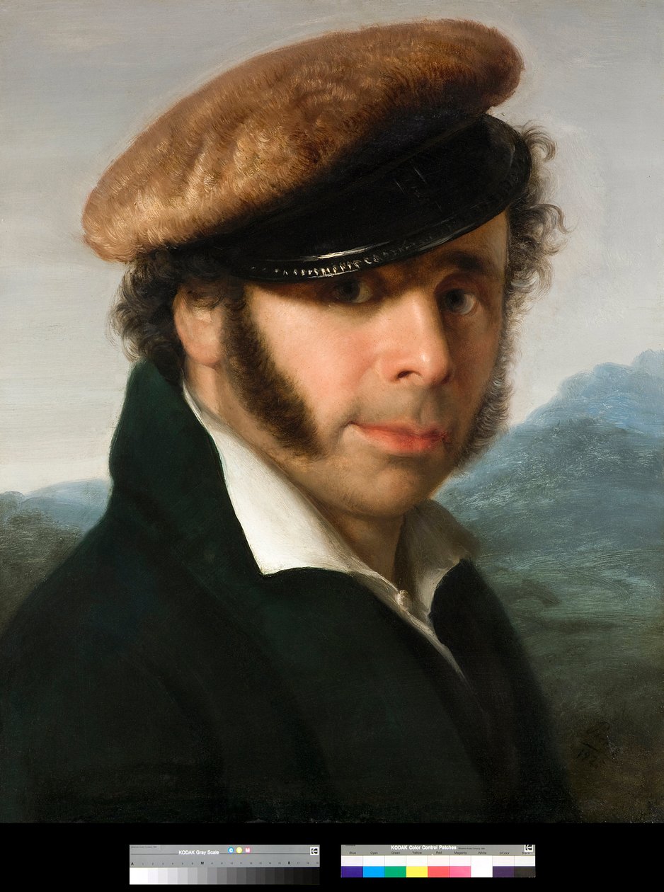 Portret włoskiego malarza Pietro Ronzoni (1781-1862) Obraz Giovanni Carnovali dit Piccio (1804-1873) 1825 Kolekcja prywatna autorstwa Giovanni (1804 1873) Carnovali
