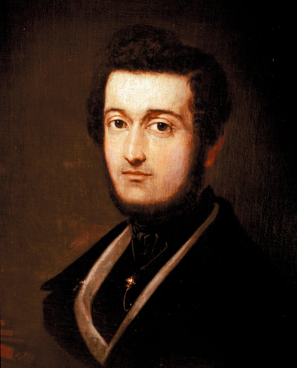 Portret patrioty i muzyka Piero Maroncelli (1795-1846) Obraz Giovanniego Carnovali dit il Piccio (1804-1873) 1839 Rzym, Museo del Risorgimento autorstwa Giovanni Carnovali