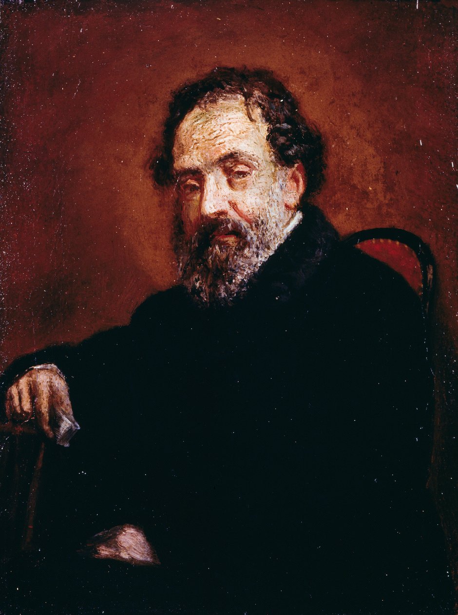 Portret malarza Enrico Carlo Augusto Scuri (Bergamo autorstwa Giovanni Carnovali