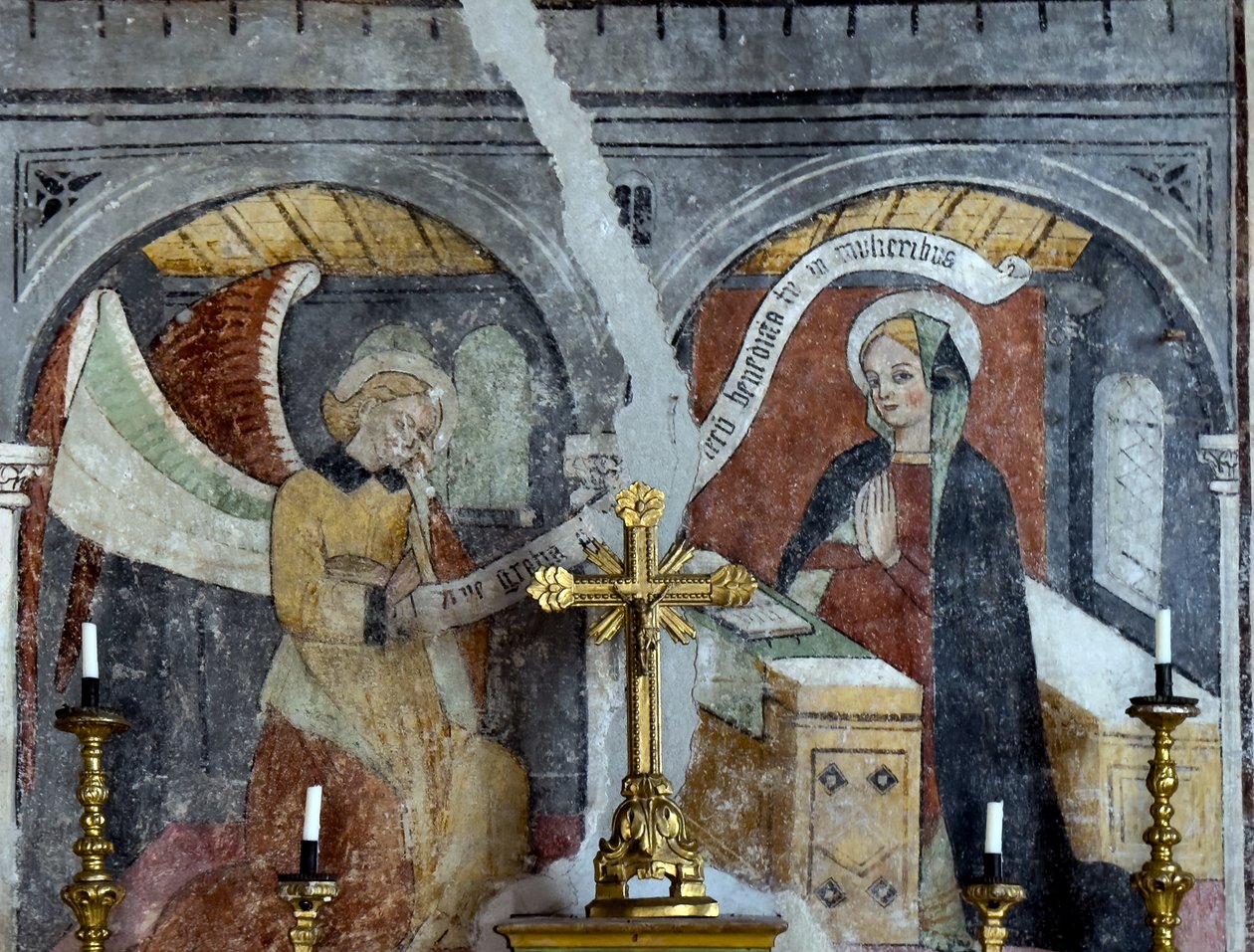 Freski w kaplicy Annonciade, Tende ok. 1470 r. (fresk) autorstwa Giovanni (attr. to) Baleison