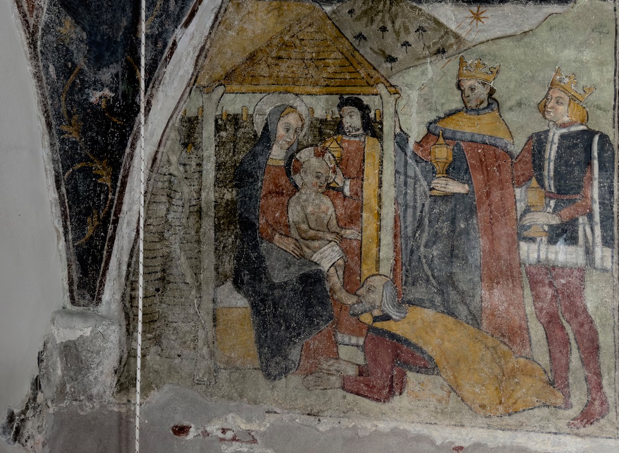 Freski w kaplicy Annonciade, Tende ok. 1470 r. (fresk) autorstwa Giovanni (attr. to) Baleison