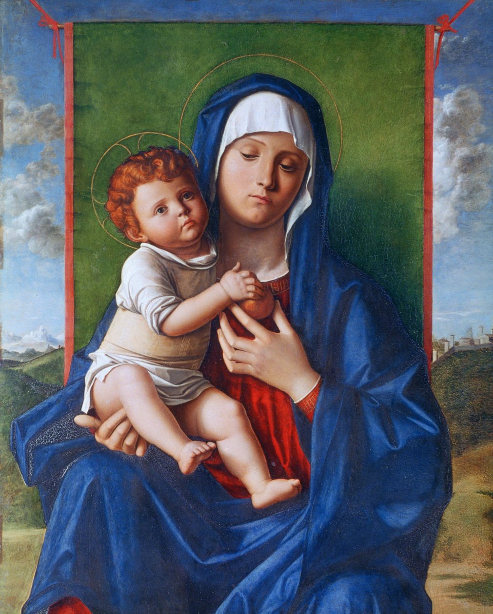 Dziewica i Dziecko autorstwa Giovanni (workshop of) Bellini