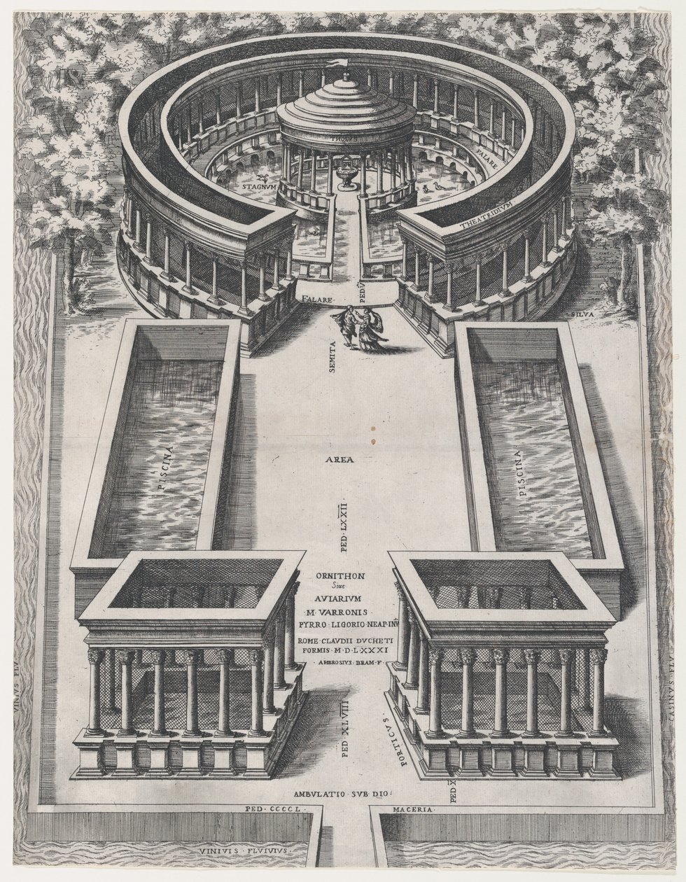 Lustro rzymskiej świetności: Ornithon Sive Aviarum, 1581., 1581. autorstwa Giovanni Ambrogio Brambilla